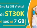 Gói cước ST30K Viettel